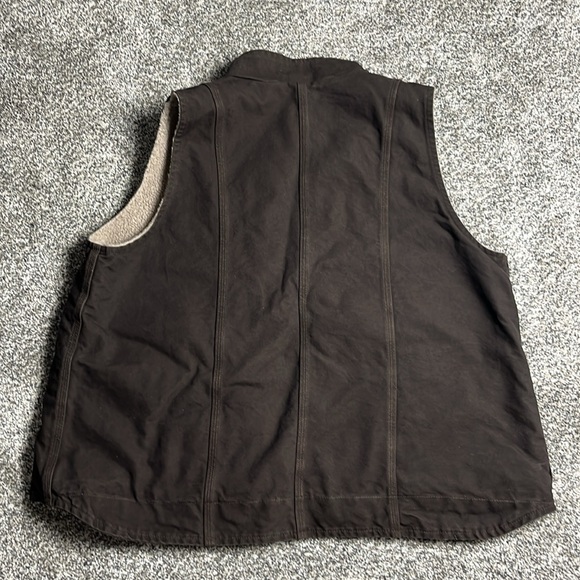 Carhartt Women’s Brown Fleece Lined Full Zip Five Pocket Vest Size 2XL-(20/22W) - Picture 8 of 8